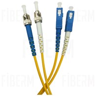 OPTO ST/UPC-SC/UPC 3m Single Mode Duplex Glasfaser Patchkabel G652D