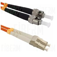 OPTO ST/UPC-LC/UPC 3m Single Mode Duplex Fiber Patchcord G652D