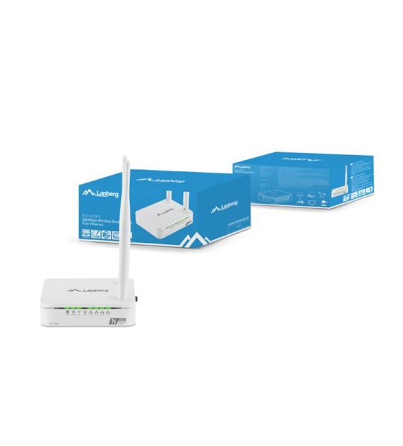 LANBERG RO-030FE WiFi Router N300 1x WAN 4x LAN