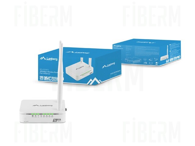 LANBERG RO-030FE Router WiFi N300 1x WAN 4x LAN