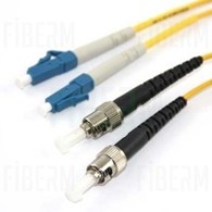 Cable de conexión de fibra óptica duplex multimodo ST/UPC-LC/UPC OPTO de 3m OM2
