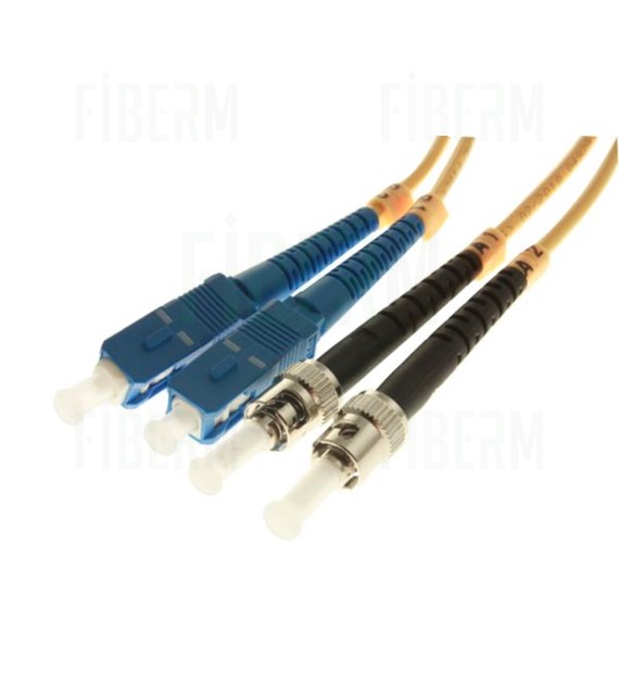 Patchcord fibra duplex multimodale OPTO ST/UPC-SC/UPC 3m OM2
