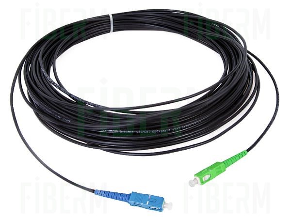 OPTIX Optical Fiber Cable 800N S-QOTKSdD 1J 30 meters Connectors SC/APC-SC/UPC