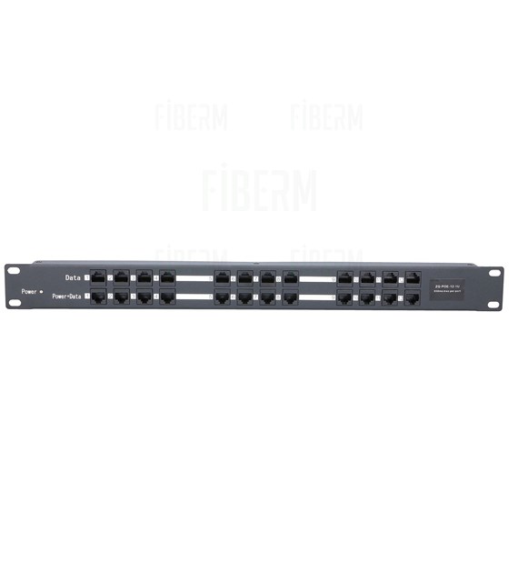 Inyector de PoE EXTRALINK de 12 puertos 100Mbps RACK