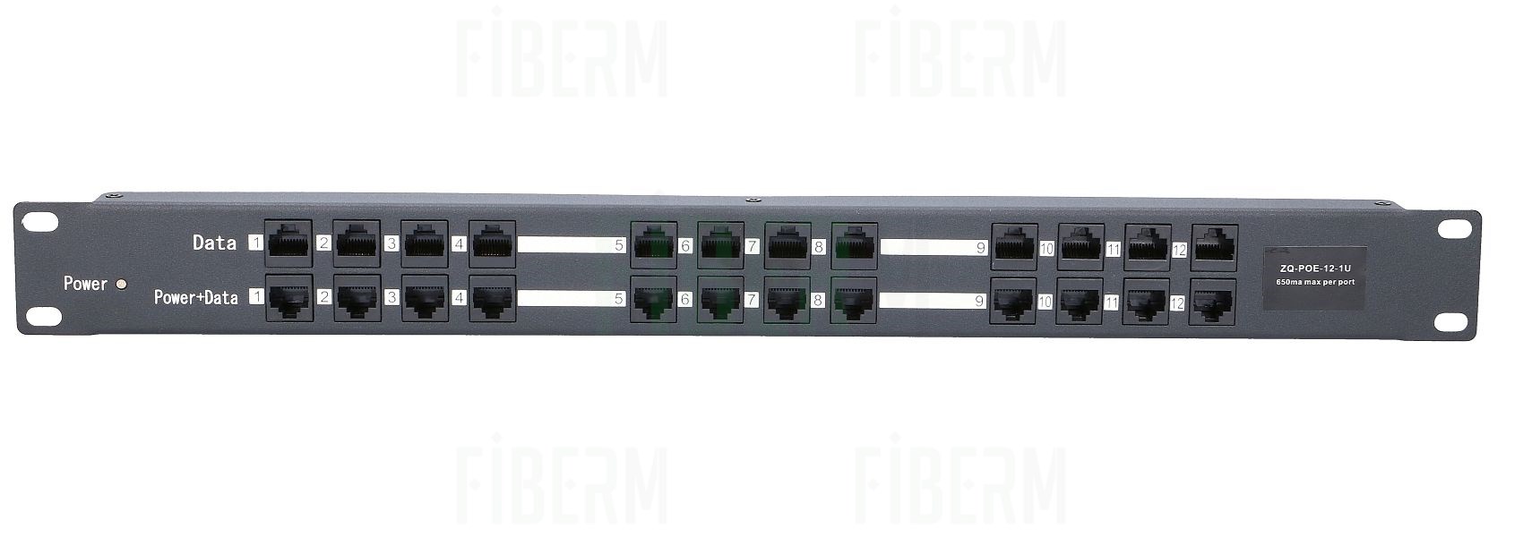 EXTRALINK Vbrizg PoE 12 priključkov 100Mbps RACK