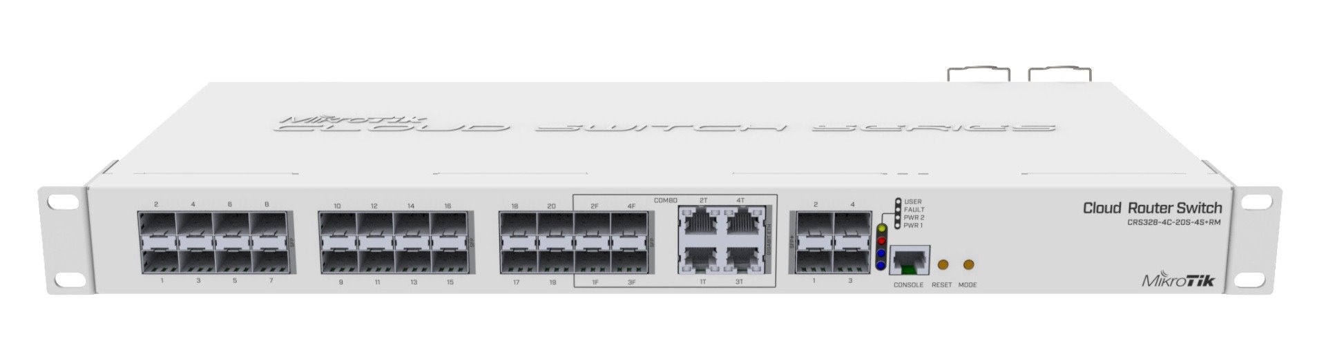 Mikrotik Cloud Router Switch CRS328-4C-20S-4S+RM (dual boot) 4 x Combo, 20 x SFP, 4 x SFP+