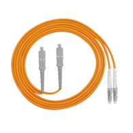 FIBERM Patchcord SC/UPC-LC/UPC 2m Multi Mode Duplex włókno OM2 3,0mm PVC