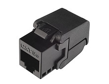 SOLARIX Keystone samozaciskowy CAT5E UTP RJ45 czarny SXKJ-5E-UTP-BK-SA