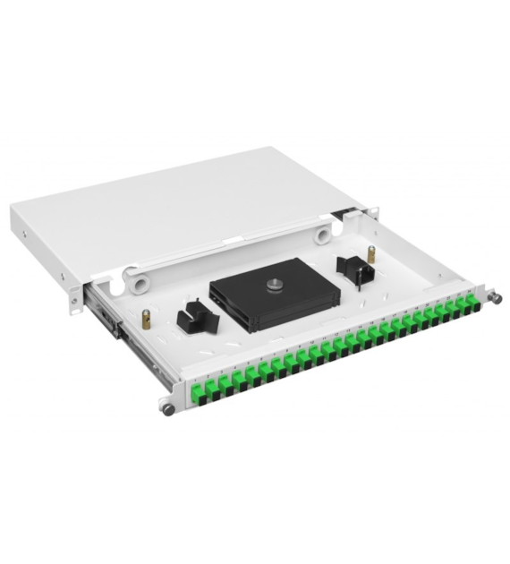 MANTAR Przełącznica światłowodowa PS 19” 1U wysuwana 24 x simplex