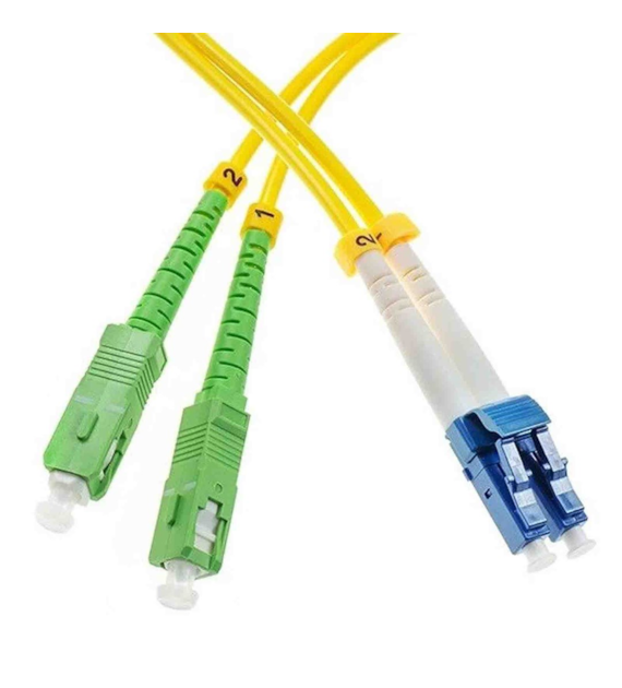 OPTO Patchcord SC/APC-LC/UPC 20m Single Mode Duplex włókno G652D
