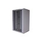 Gabinete colgante de 19  18U 450mm gris de FIBERM con puertas de vidrio