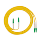 Cable de conexión de fibra óptica duplex monomodo LC/APC-LC/APC de 2m G652D 4 de FIBERM