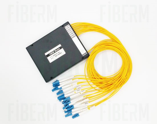 CWDM Mux/Demux, 4CH(nm) + 1310nm, 2 transmissions / 1 fiber, 2.0mm SM G657A, LC/UPC (ABS BOX)