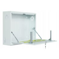 FIBERM Szafa RACK wisząca 19` 3U głębokość 180mm pionowa biała,CCTV