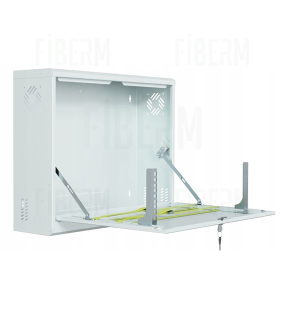 Armadio a rack sospeso FIBERM 3U 180mm di profondità verticale bianco