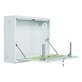 FIBERM Hängender 19  Rack-Schrank 3U 180mm Tiefe vertikal weiß