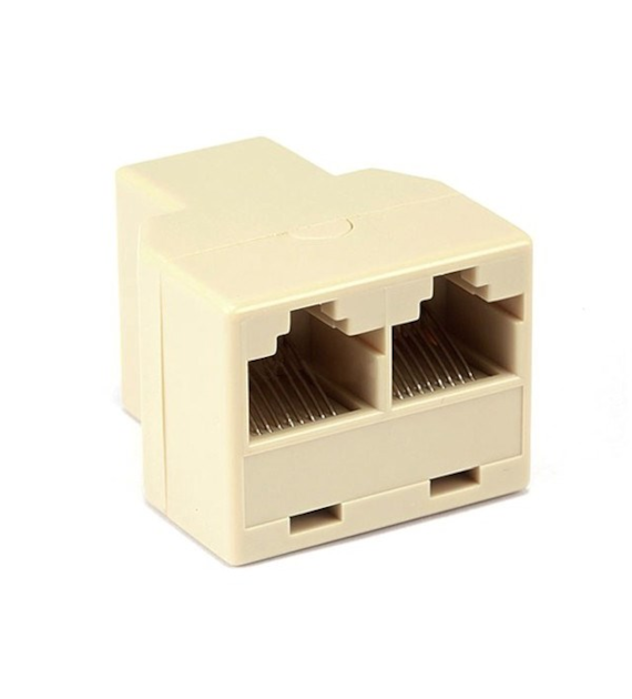 Adapter 8p8c 1gniazdo / 2 gniazda