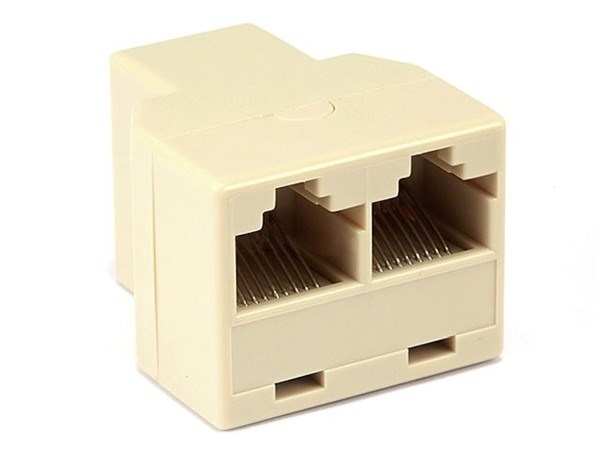 Adapter 8p8c 1gniazdo / 2 gniazda