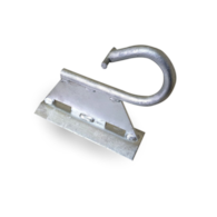 FIBERM Wspornik słupowy WS12 z poprzeczką - blacha 4mm