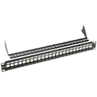 SOLARIX Patch Panel uniwersalny modularny nieobsadzony 24 porty 1U czarny SX24M-0-STP-BK-UNI