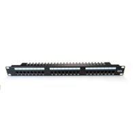 DIGITUS Patch Panel 24 x RJ45 CAT5E UTP z listwą wpornikową czarny 1U DN-91524U-EC