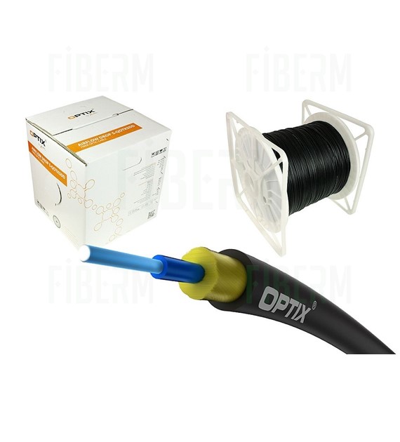 Cable de fibra óptica OPTIX 800N S-QOTKSdD 1J cartón 1000m