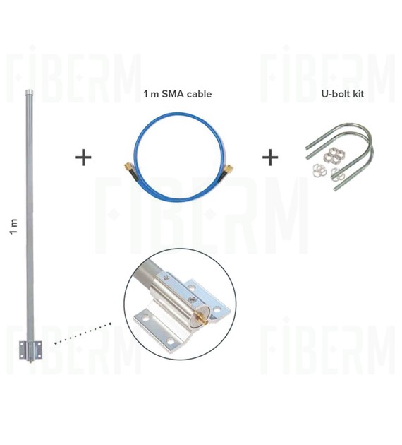 Mikrotik LoRa® Antennenkit 6,5 dBi Omni-Antenne für 824-960 MHz TOF-0809-7V-S1