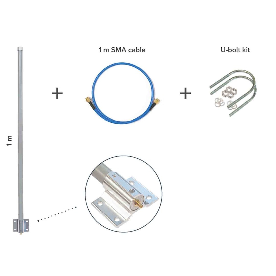 Mikrotik LoRa® Antenna kit 6.5 dBi Omni antenna for 824-960 MHz TOF-0809-7V-S1
