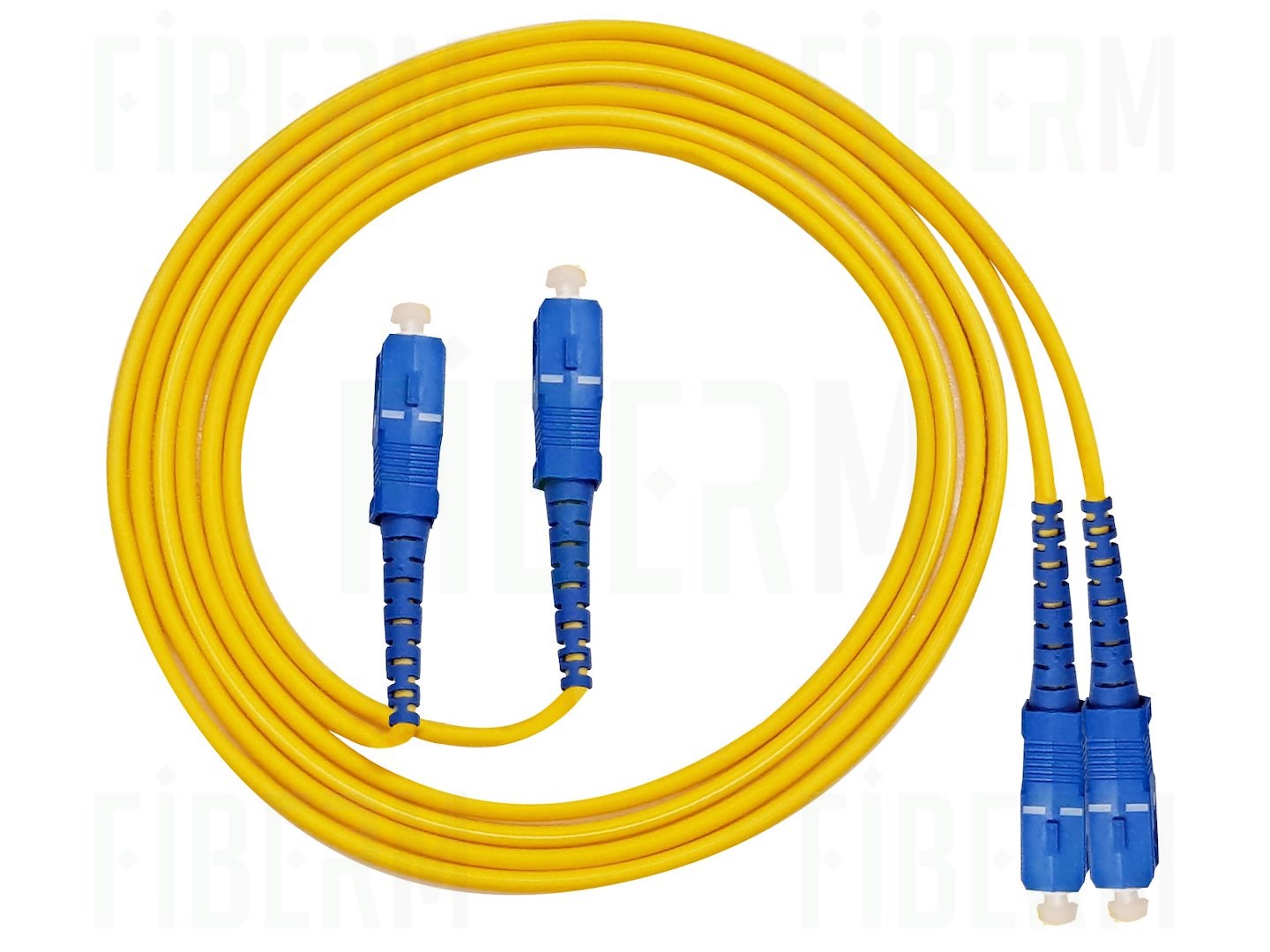 FIBERM Patchkabel SC/UPC-SC/UPC 20m Single Mode Duplex Fiber G652D 3