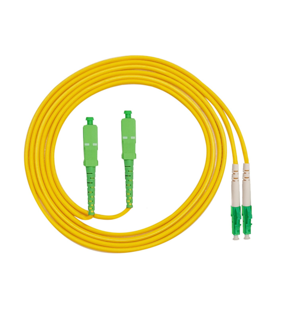 FIBERM GOLD patchcord SC/APC-LC/APC 100m Single Mode Duplex włókno G652D 2,0mm