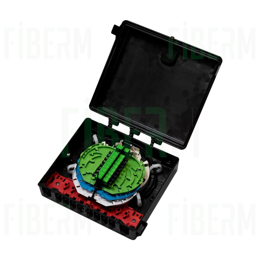Casetera de Empalmes de Fibra Óptica Fibrain OBP-S8 1x12 Empalmes