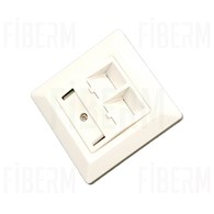 Presa modulare ipTIME per 2 keystones