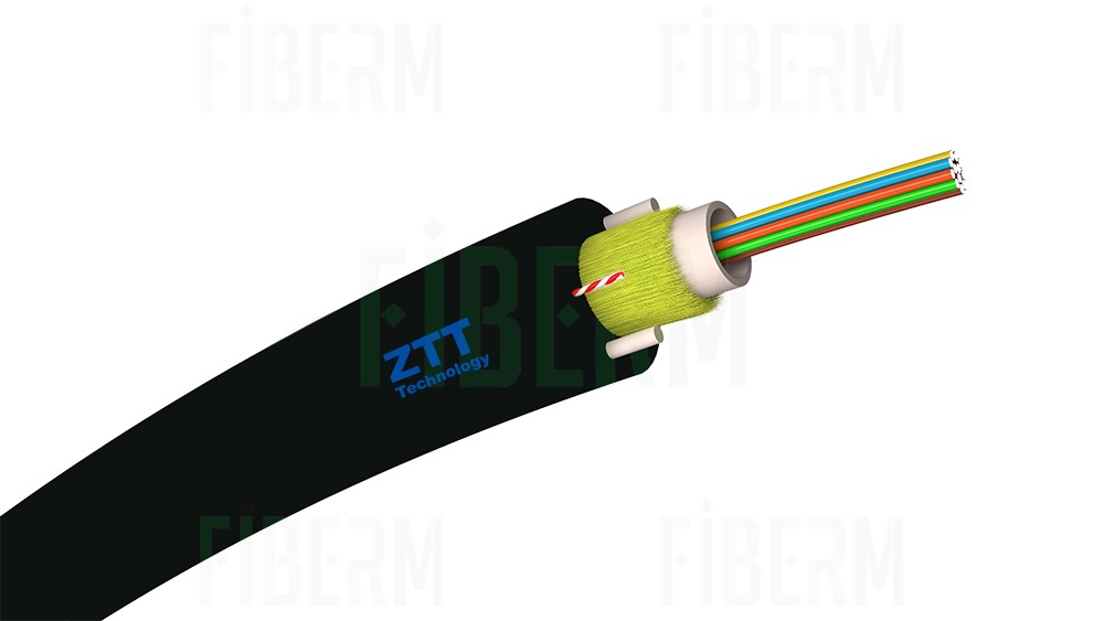 ZTT Glasfaserkabel 1J Micro ADSS 80 Meter mit SC/APC-SC/APC-Steckern