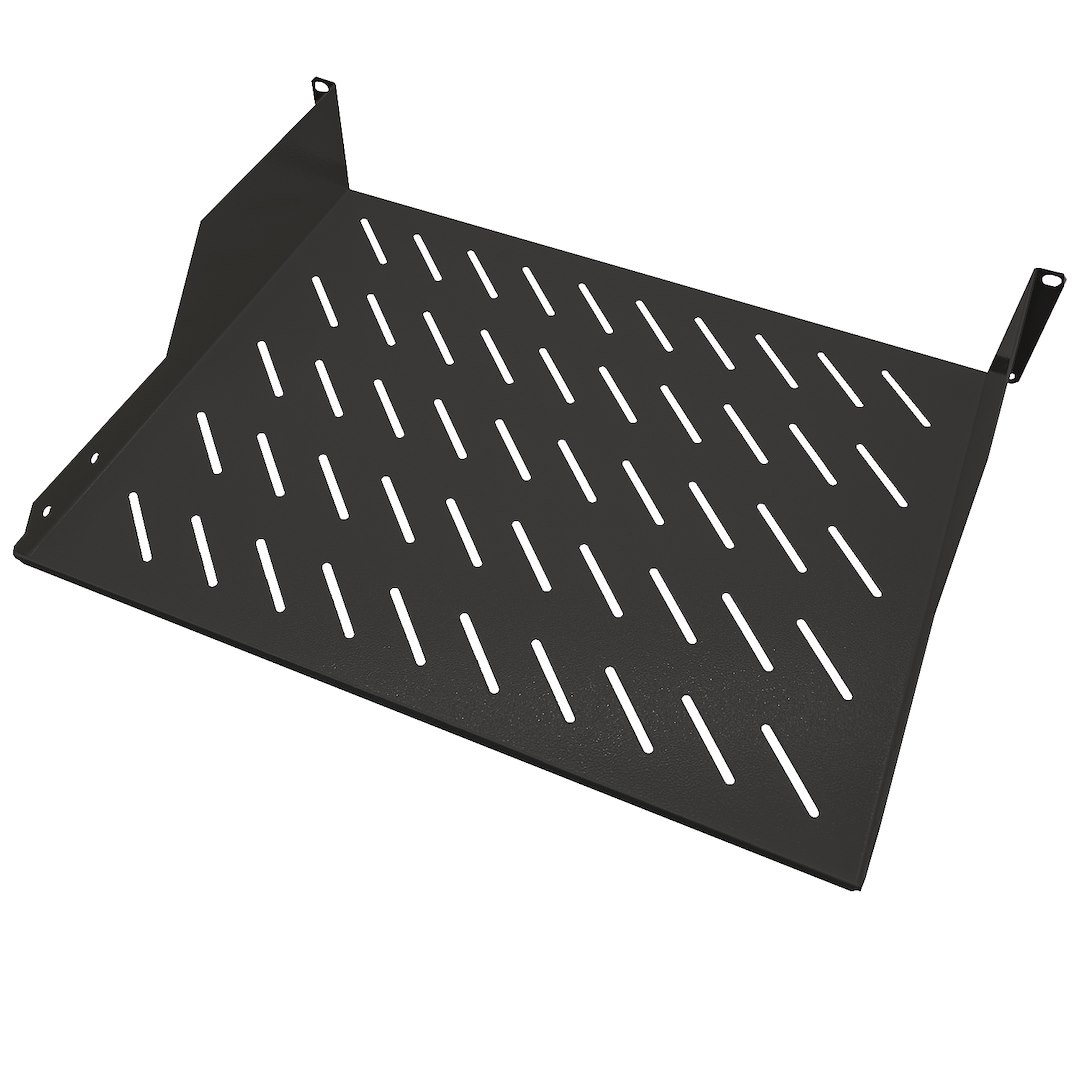 FIBERM Półka do szafy rack 19` 2U 350mm czarna