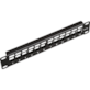 FIBERM Modulares unbestücktes 10`` Patch Panel 12 Ports 1U Schwarz