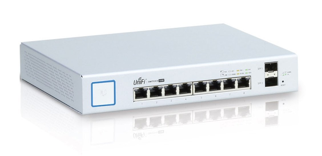 UBIQUITI UNIFI US-8-150W Switch zarządzalny PoE+  8 x 10/100/1000 2 x SFP
