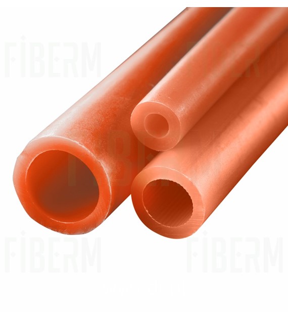 Microtube HDPE Ø 12/8mm Orange with Pilot - 200 meters coil
