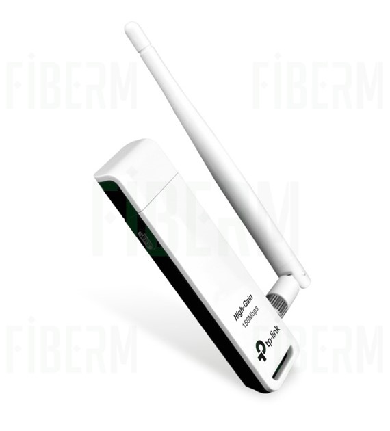 TP-LINK TL-WA722N Karta sieciowa bezprzewodowa USB WiFi N150, antena zewnętrzna