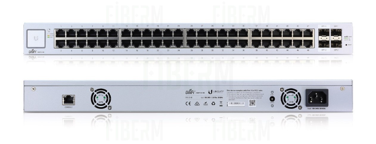 UBIQUITI UNIFI US-48-500W PoE Switch zarządzalny 48 x 10/100/1000 2 x SFP 2 x SFP+
