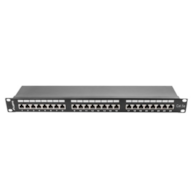 FIBERM Patch Panel 24x RJ45 CAT5E FTP 1U czarny