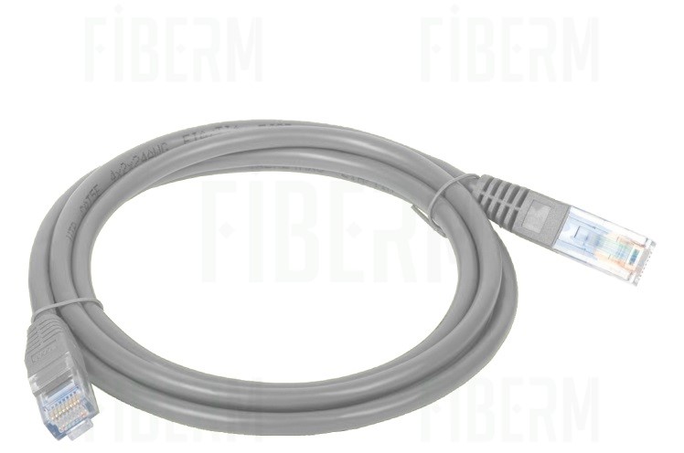 FIBERM Patchcord CAT6A S/FTP 5m Gray