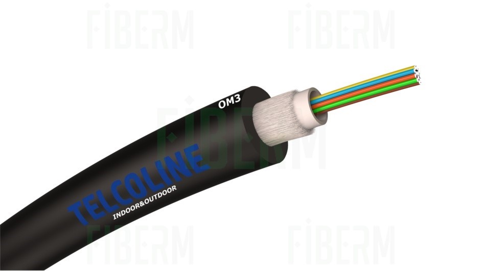 TELCOLINE Kabel światłowodowy wielomodowy 24G OM3, średnica 6mm