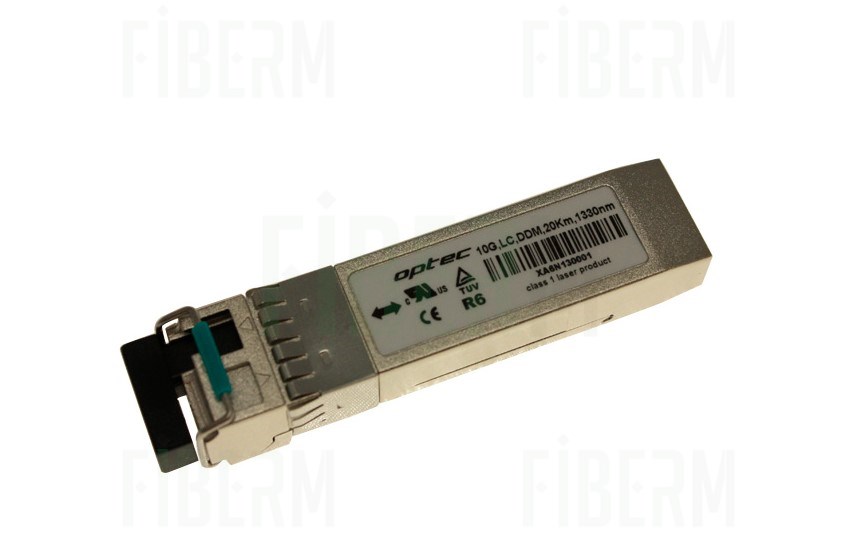 Modulo SFP+ OPTEC Dual SM LC 20km TX1310 DDM