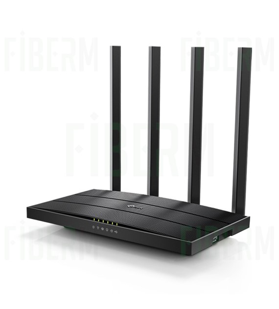 Router WiFi TP-LINK Archer C6U AC1200 MU-MIMO 1x WAN 4x LAN 4x Antena de doble banda 1xUSB 2.0