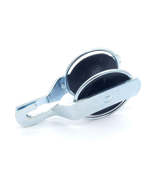 Rolka do rozwieszania kabli, zamykana z hakiem, 50mm