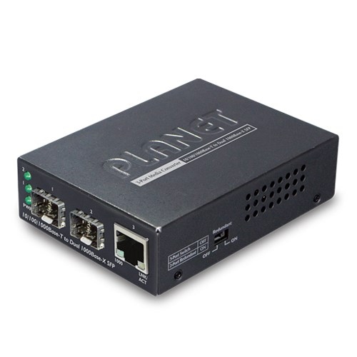 PLANET GT-1205A Media konwerter 1x RJ45, 2x SFP