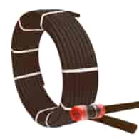 Mikrorura HDPE fi 12/8mm czarna z pilotem - krążek 200 metrów