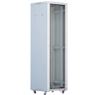 FIBERM Szafa RACK 19`` stojąca 42U szer/głęb - 600/800 szara drzwi szklane