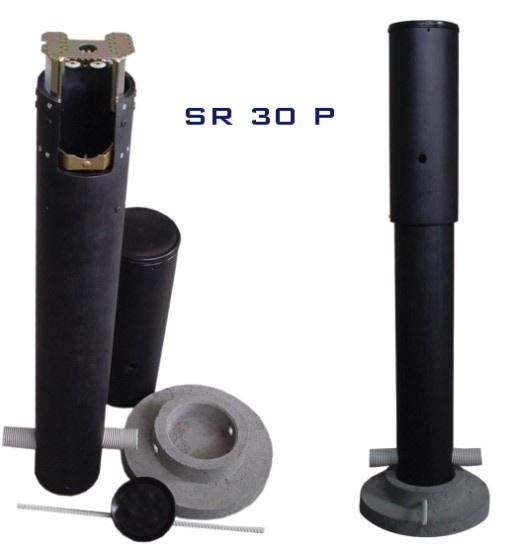 SR 30 P Słupek zewnętrzny z podstawą betonową, 1340mm, 30 par