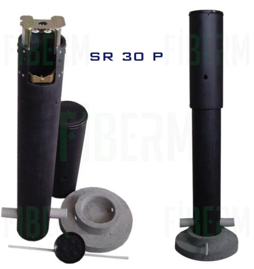 SR 30 P External Fiber Optic Pole with Concrete Base